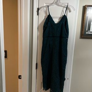 Bardot medium thin strap green dress